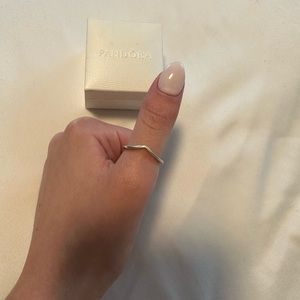 Pandora wishbone ring. Size 6..